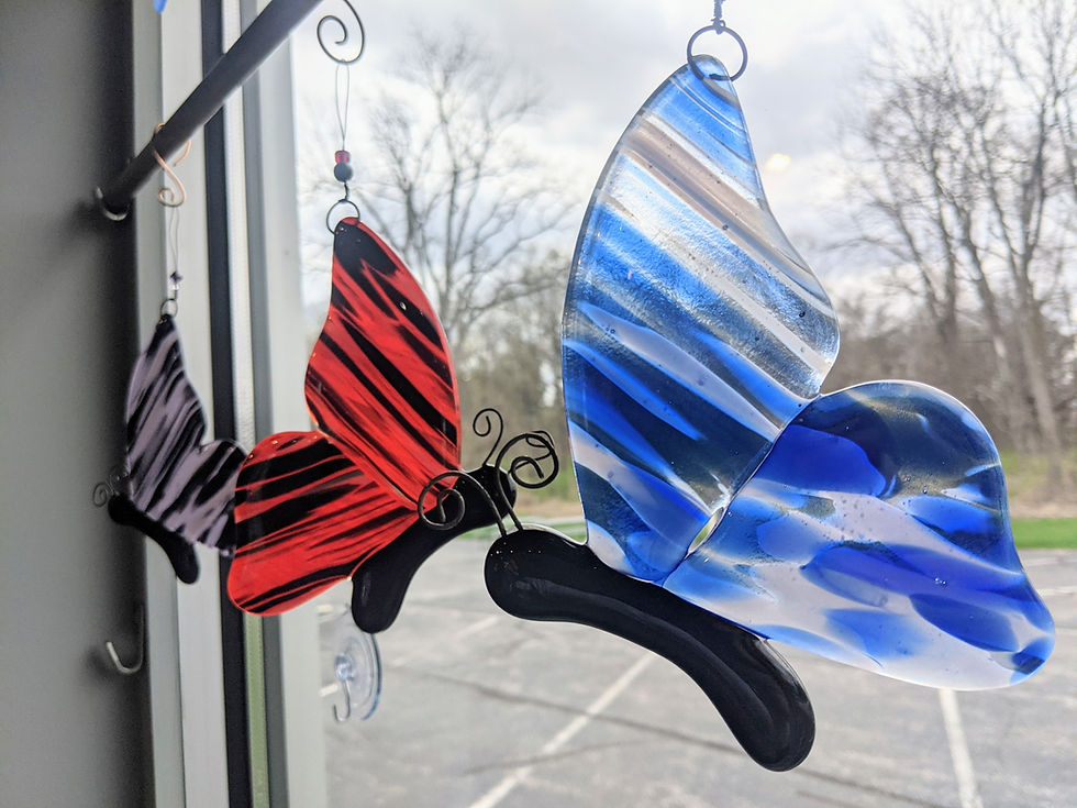 Thumbnail: Butterfly Glass Suncatcher