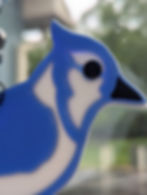 Thumbnail: Blue Jay Glass Suncatcher