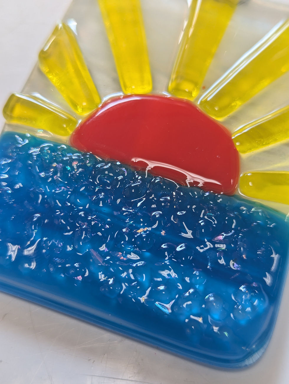 Thumbnail: Sunset on the Sea Glass Suncatcher