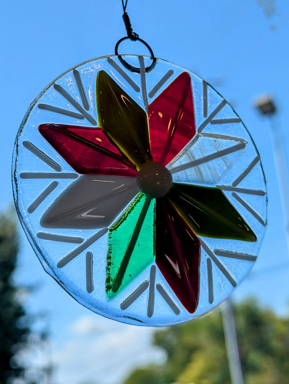Thumbnail: Holiday Snowflake Glass Ornament