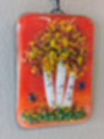 Autumn Trees Glass Suncatcher