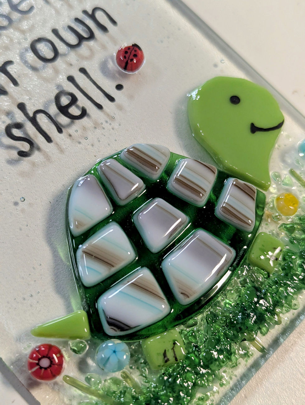 Thumbnail: glass turtle suncatcher