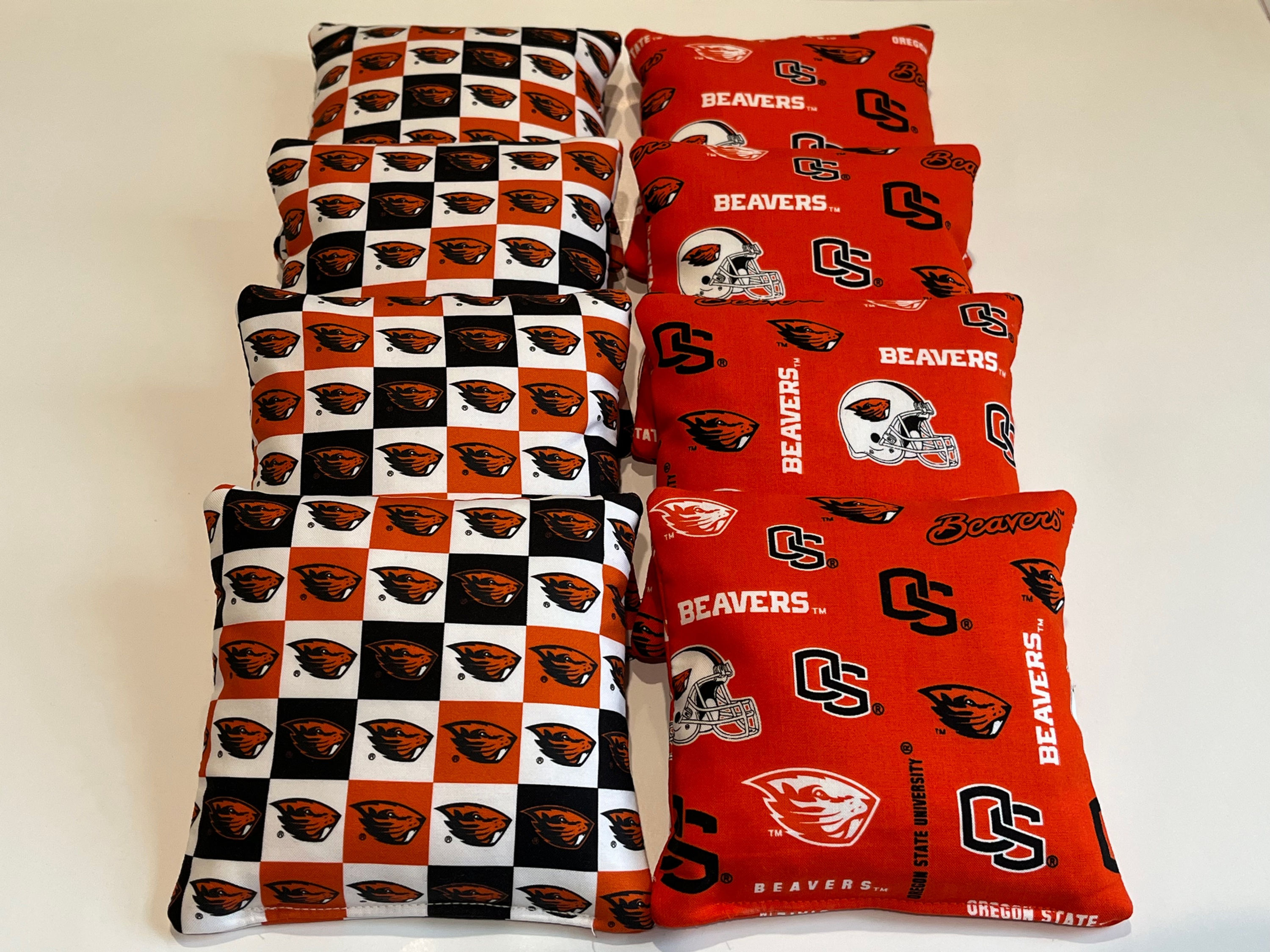 OREGON STATE BEAVERS CORNHOLE BAGS