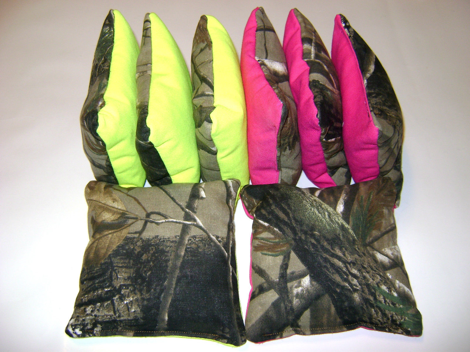 REALTREE CAMO PINK AND NEON BAGS