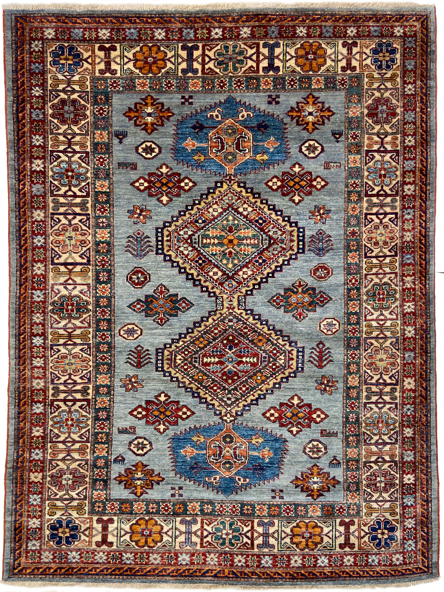 4'9" x 6'2" Super Kazak Rug