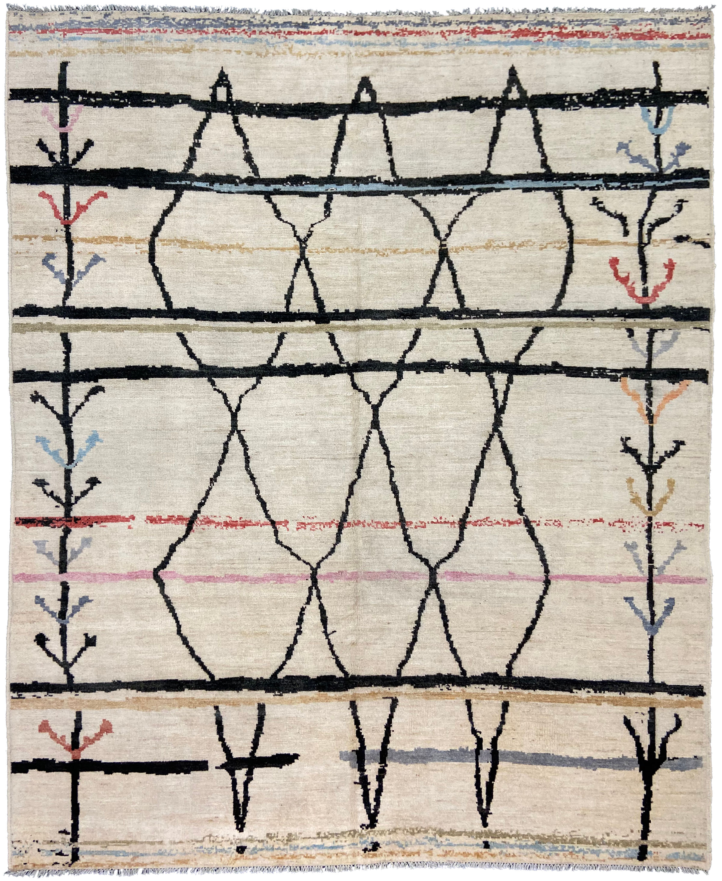 8'0" x 9'9" Ravi Moroccan Design Carpet