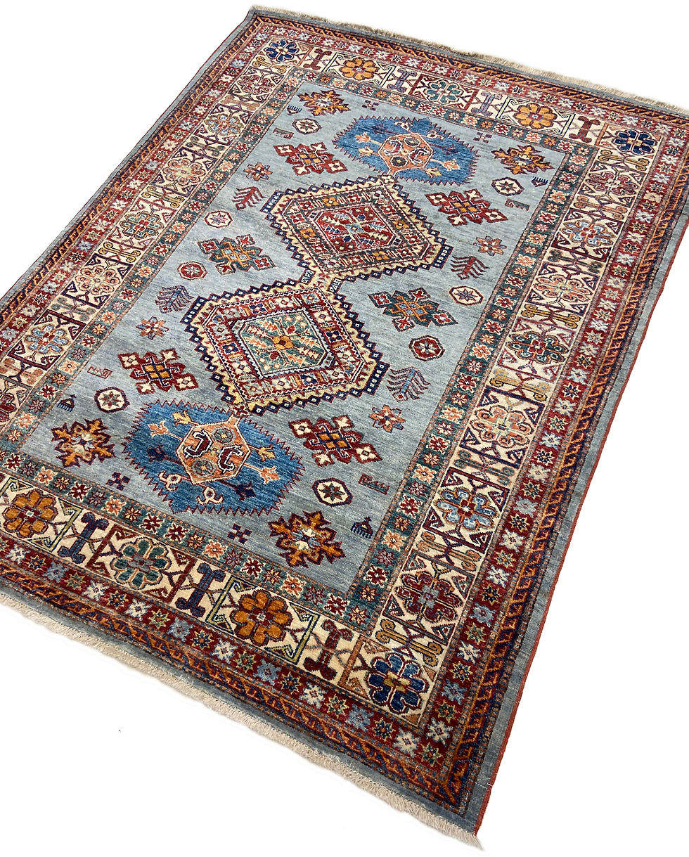 Thumbnail: 4'9" x 6'2" Super Kazak Rug