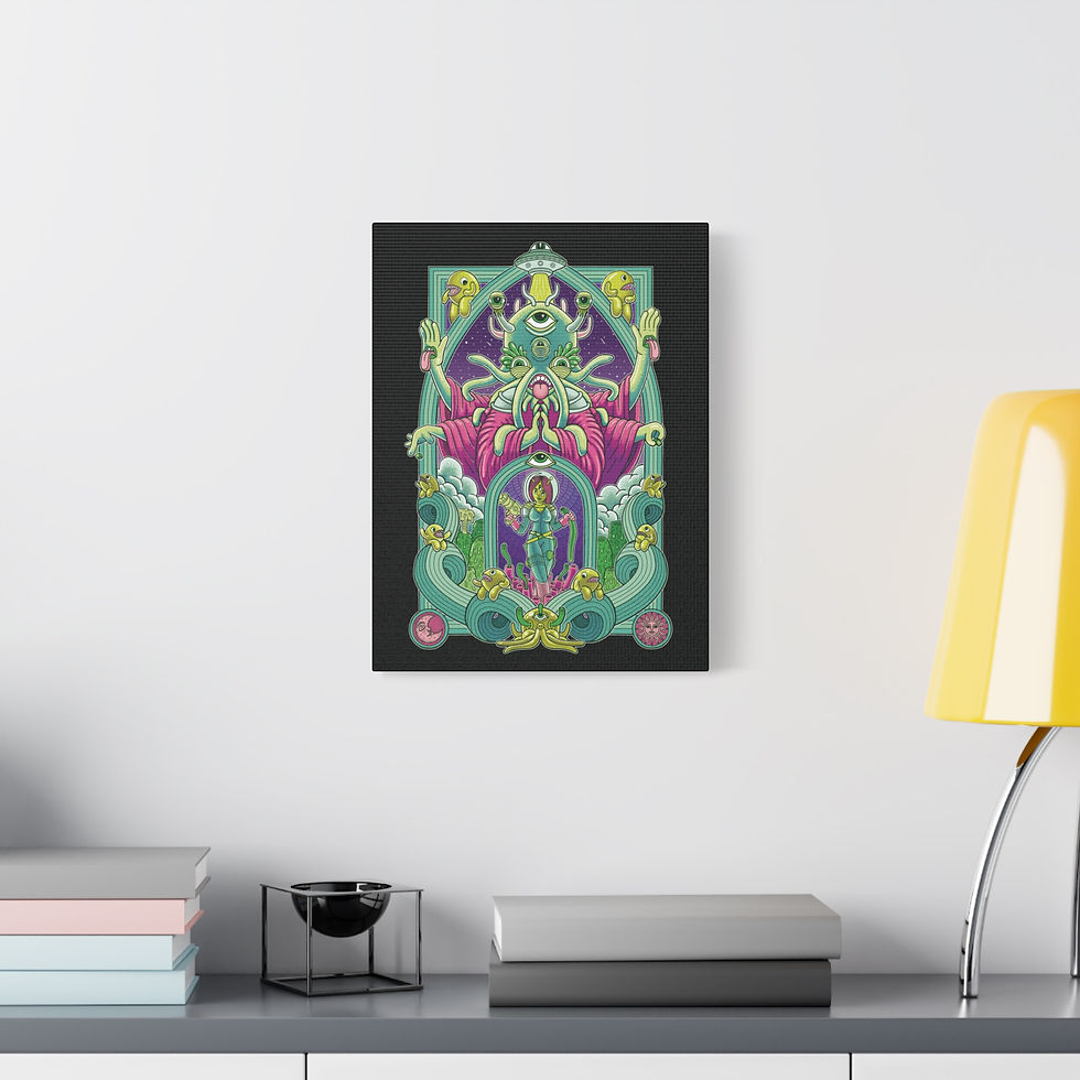 Thumbnail: Chuck U Green Era Canvas Print 