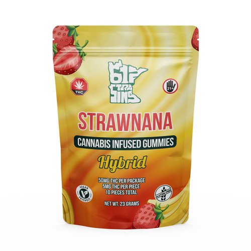 612 STRAINS Strawnana THC Gummies | Hybrid | Simply Crafted