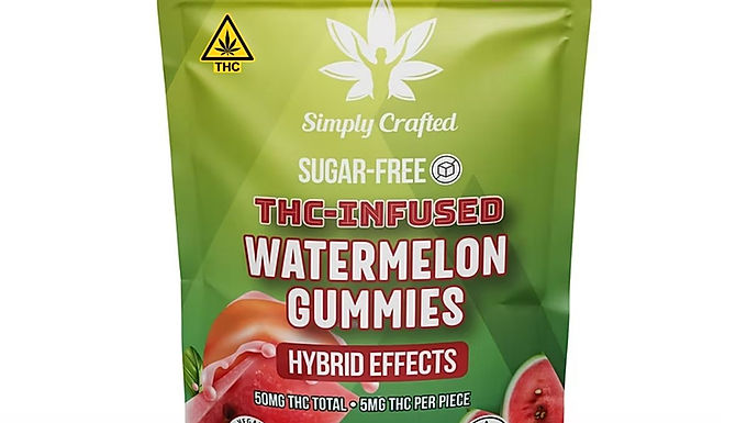 Sugar-Free THC Infused Watermelon Gummies | 10 pack