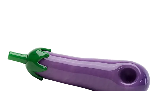 Eggplant Pipe by Empire Glassworks