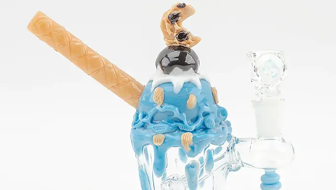 Cookie Monster Sundae Mini Rig by Empire Glassworks