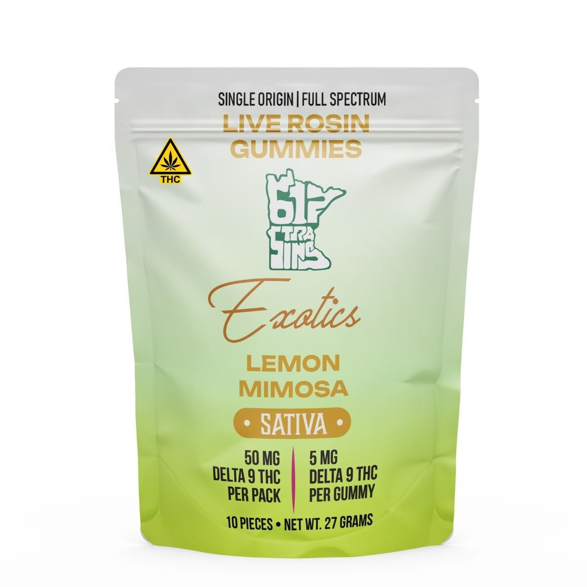 Lemon Mimosa Live Rosin Gummies | Sativa