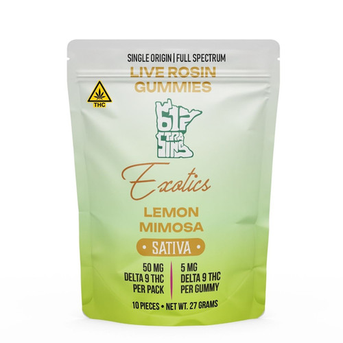 Lemon Mimosa Live Rosin Gummies | Sativa | Simply Crafted