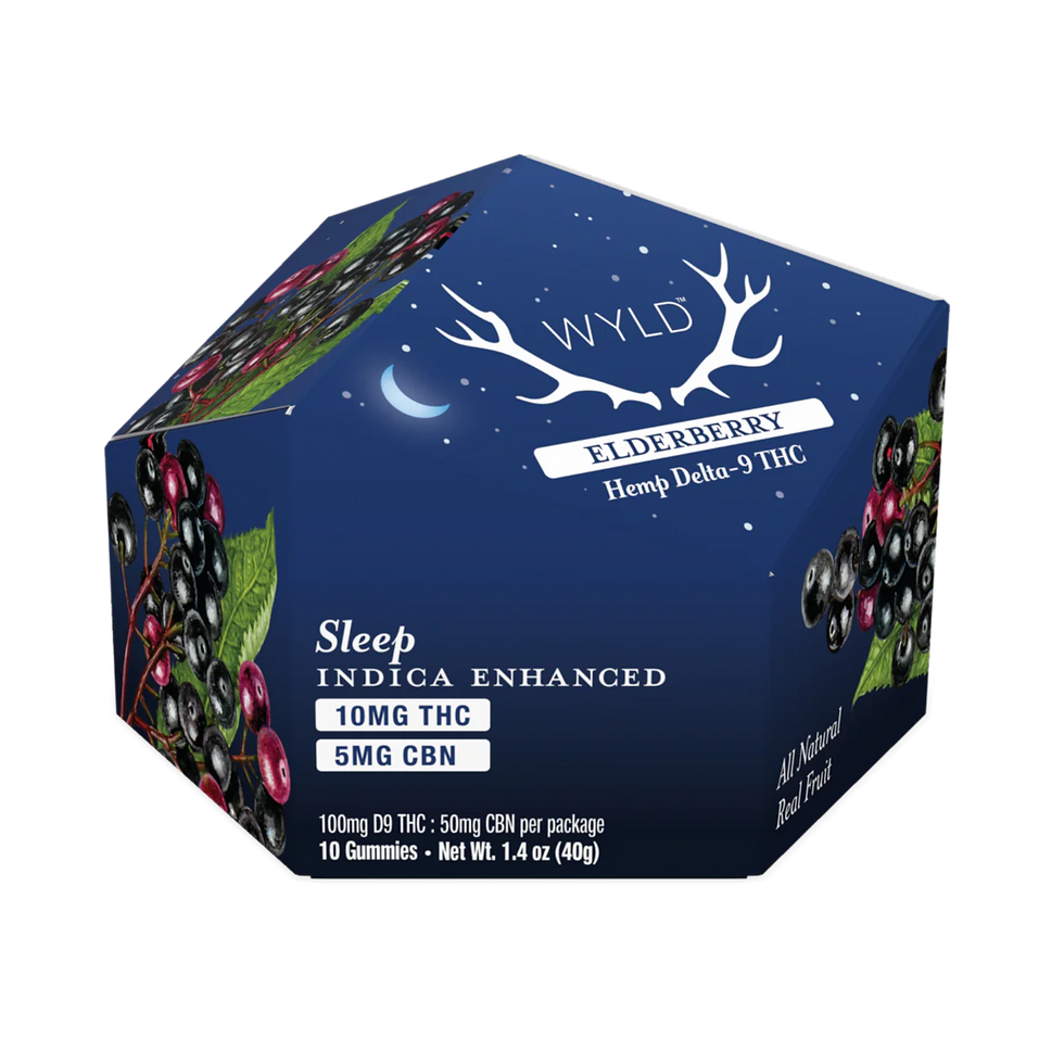 WYLD Elderberry 2:1 THC:CBN Gummies | Sleep