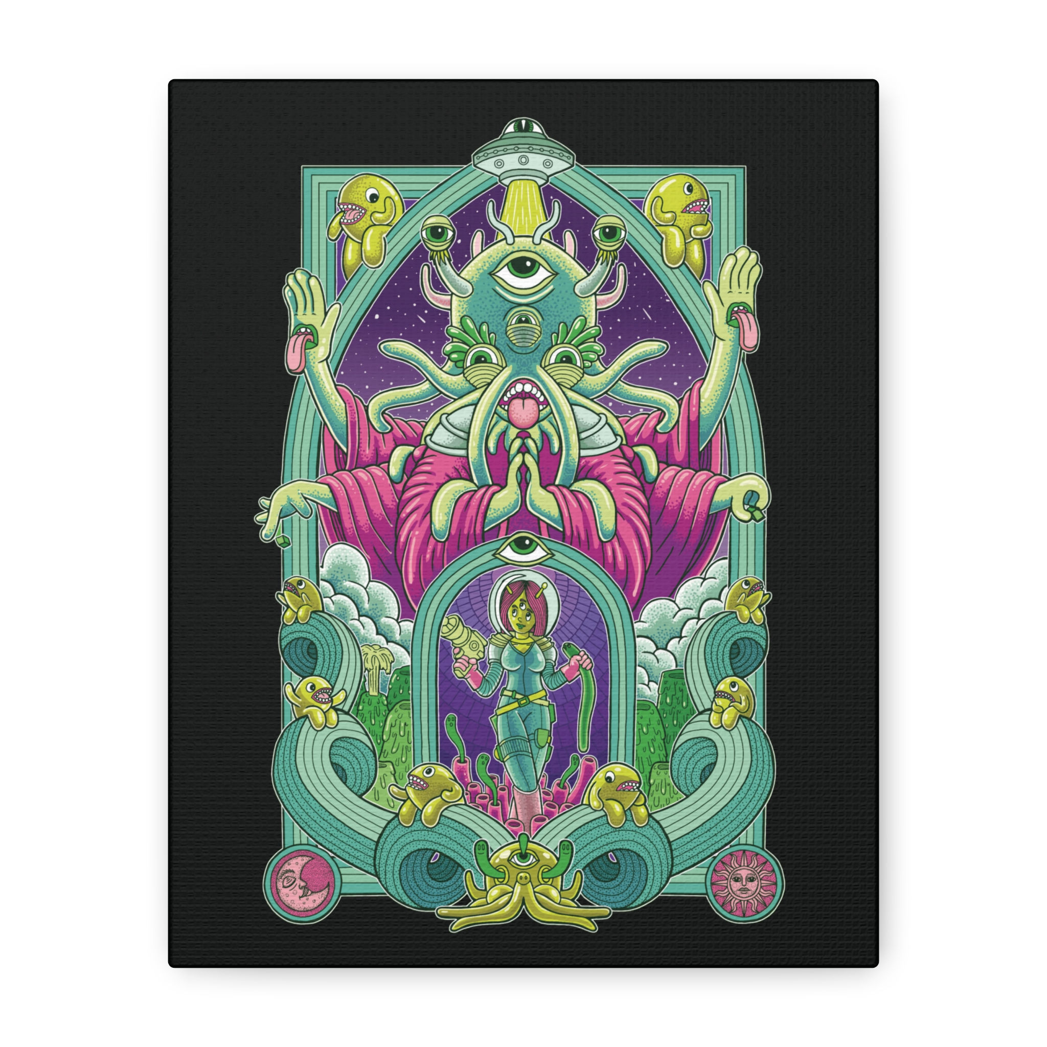 Chuck U Green Era Canvas Print 