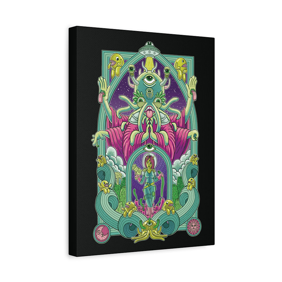 Thumbnail: Chuck U Green Era Canvas Print 