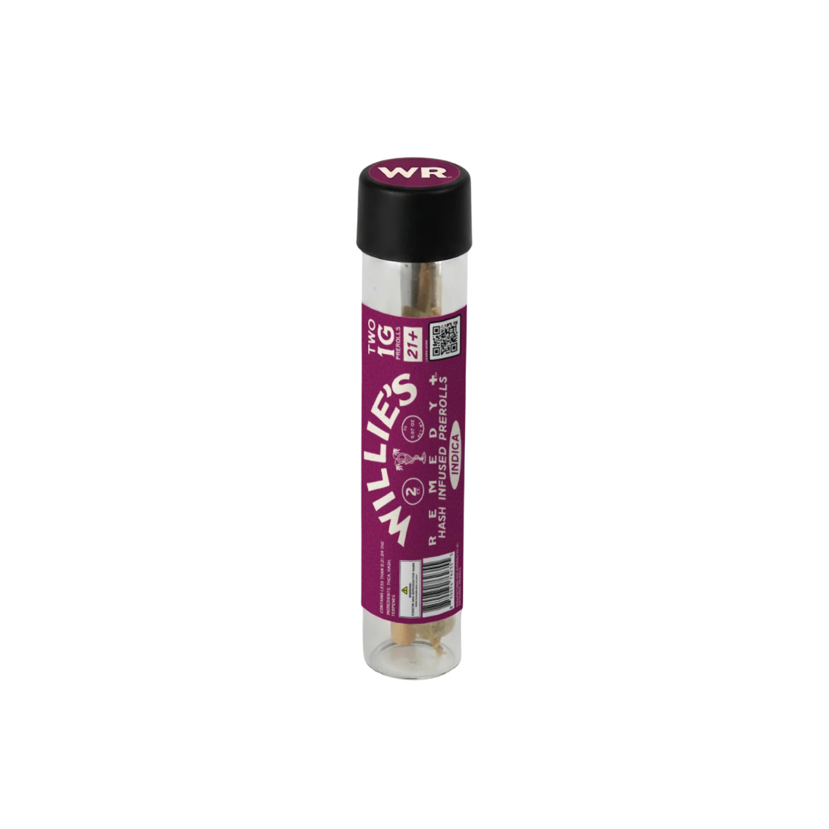 Willie's Remedy Indica 1g Hash Infused THCa Prerolls | 2 Count