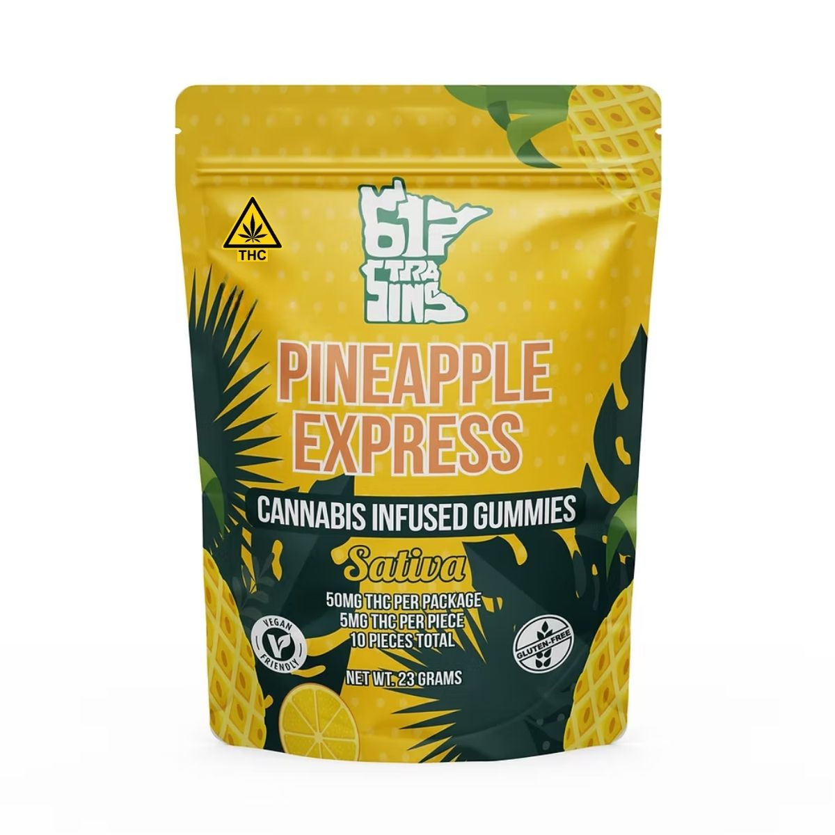 612 STRAINS Pineapple Express THC Sativa Gummies w/Terpenes