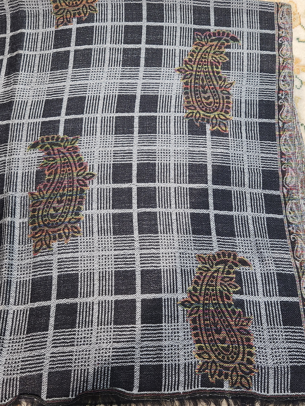 Thumbnail: Kani Cutting with Stripe Palla Stole