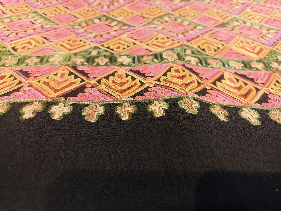 Thumbnail: Black Ari Jama Woolen Stole