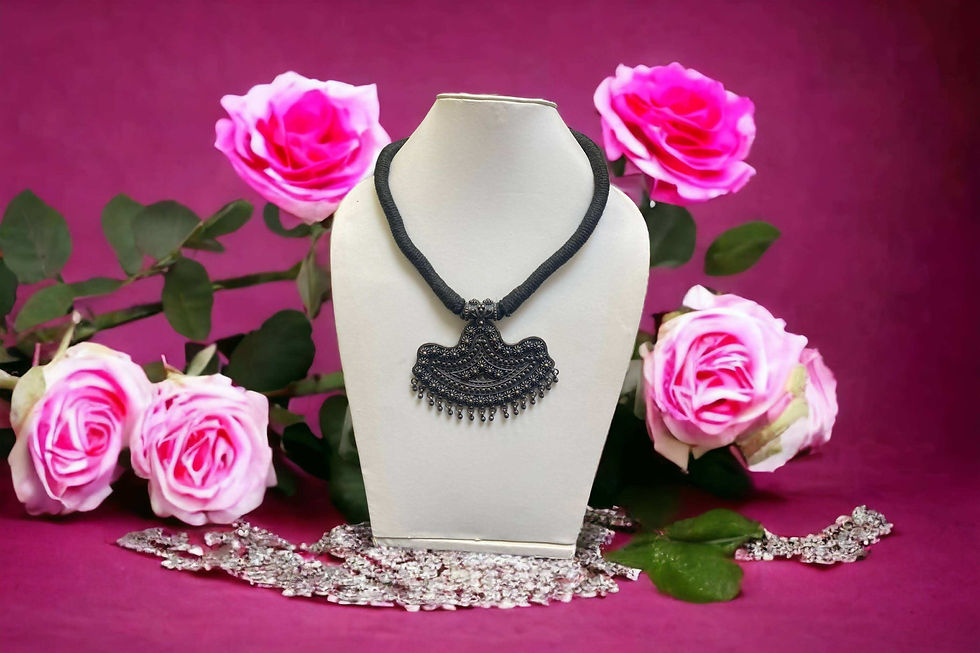 Sterling Silver Tribal Necklace Ghungri