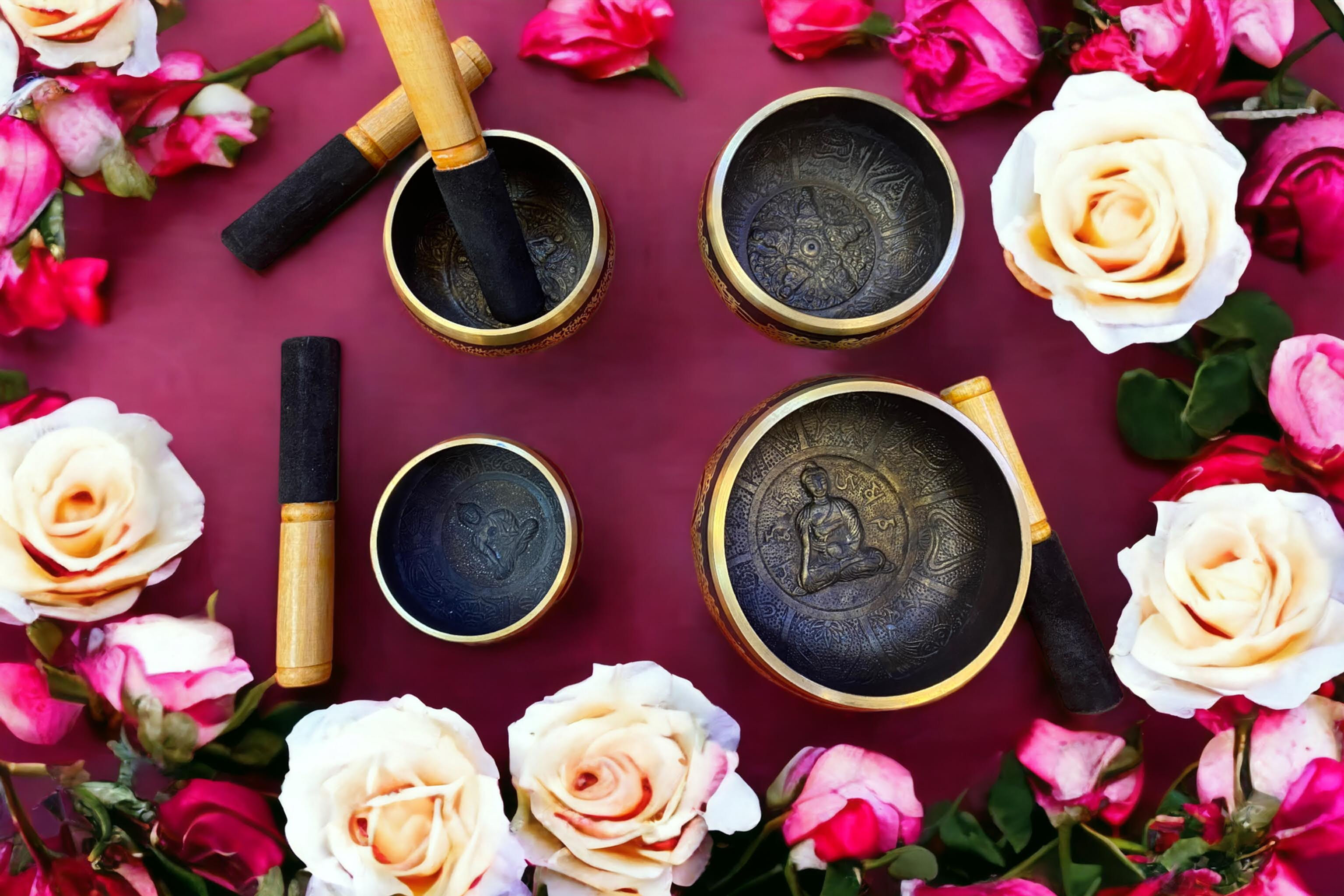 Tibetan Singing Musical Bowl Black