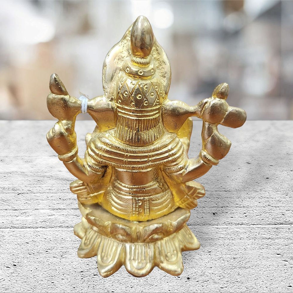 Thumbnail: Shri Ganapati/ Lord Ganesh Brass Idol