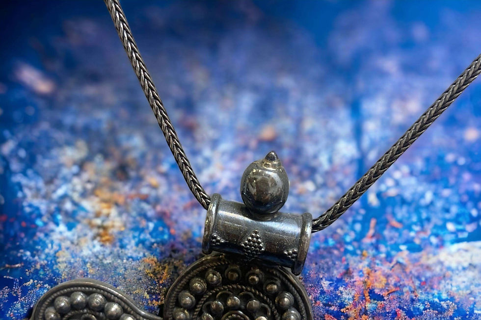 Thumbnail: Sterling Silver Tribal Necklace