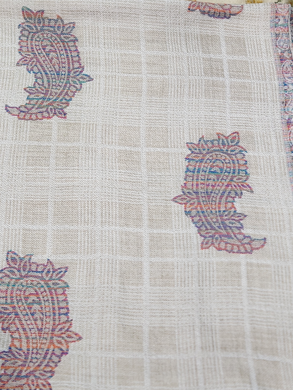 Thumbnail: Kani Cutting with Stripe Palla Stole