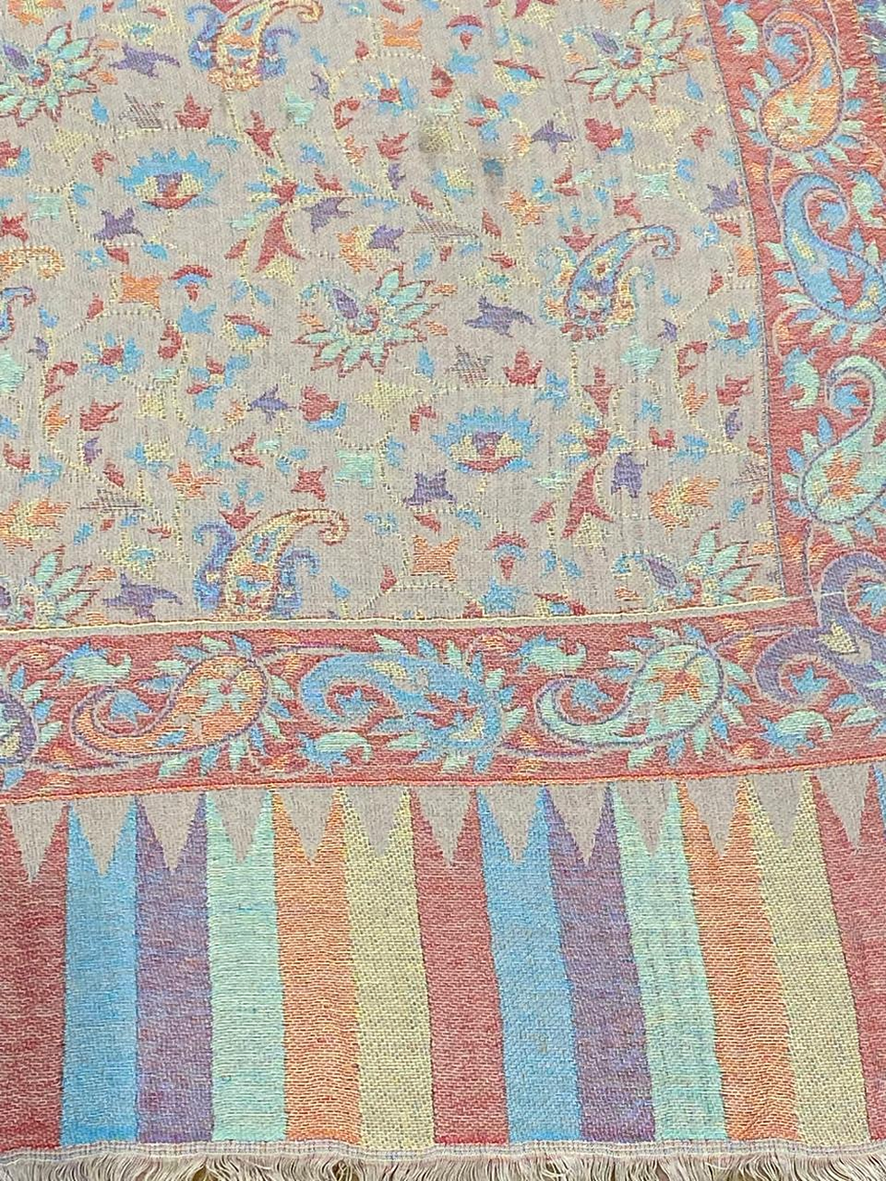 Thumbnail: Modal reversible Paisley Border Stole