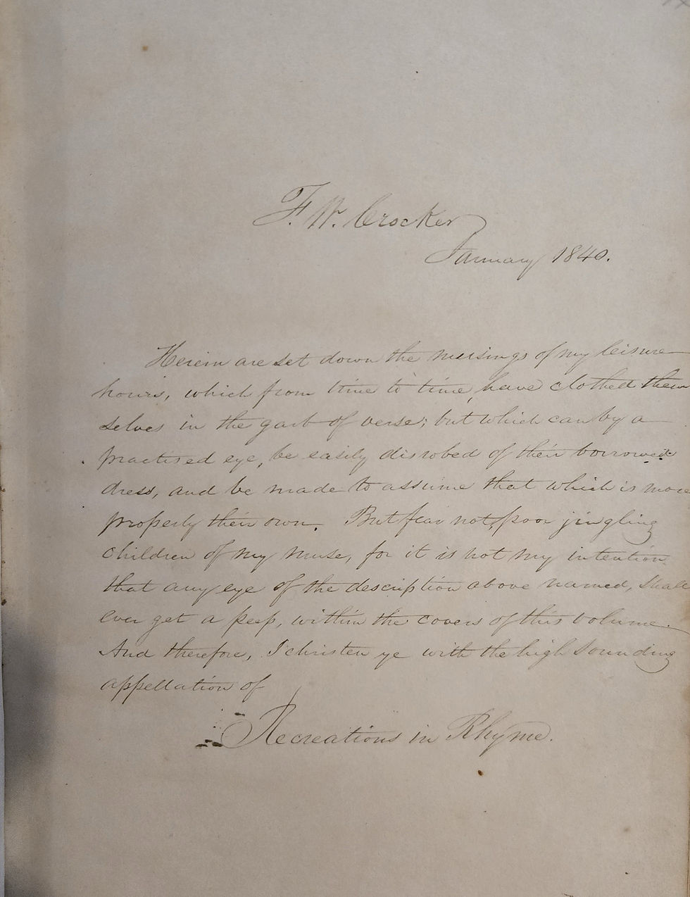 Curious Crockers of Barnstable: Frederick William Crocker (1809-1863)