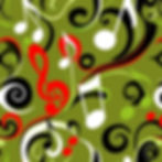Jazz musical notes green black red white patterns swirls .jpg