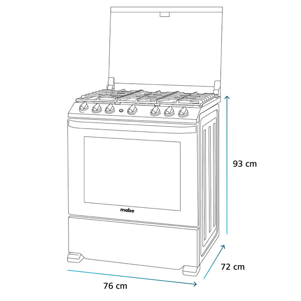 Miniatura: ESTUFA MABE EMHA7602JSS0 30" INOXIDABLE