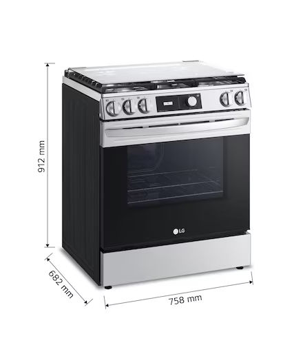 Miniatura: ESTUFA LG LRGL5841S 30" INOX CAPELO