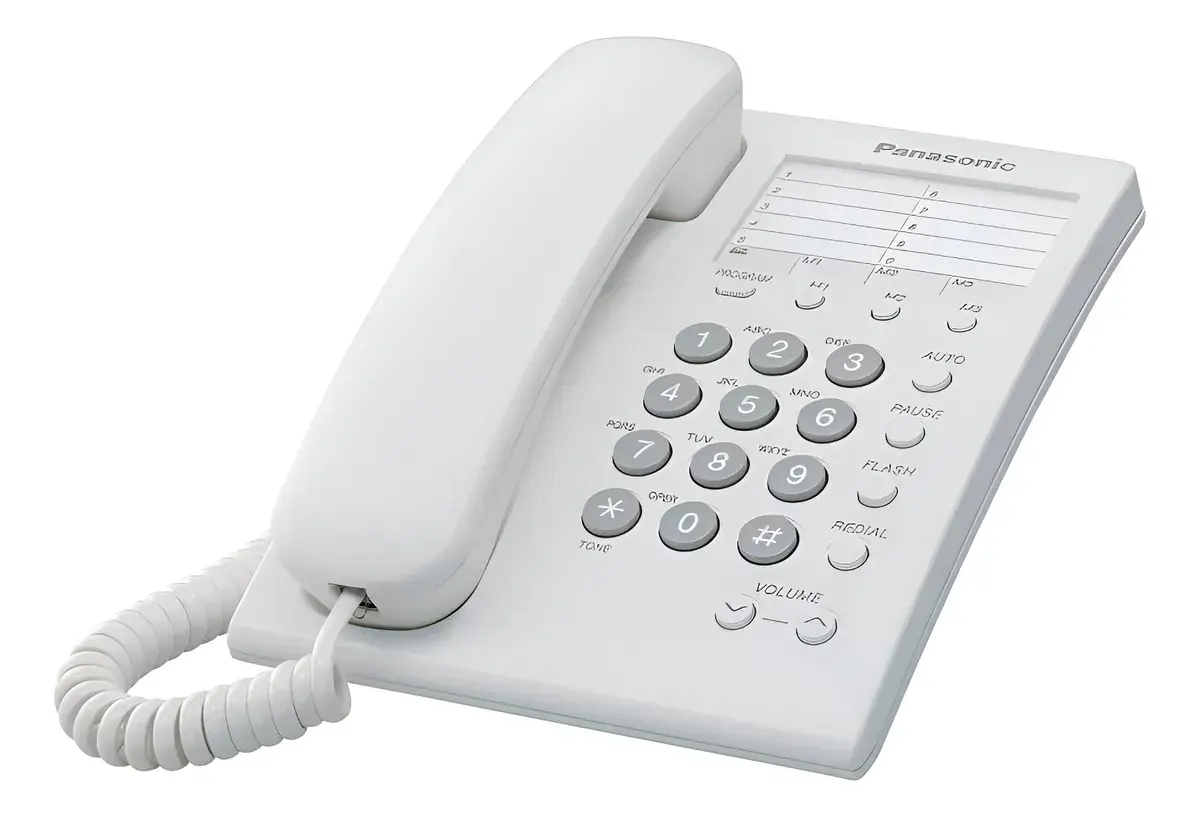 TELEFONO PANASONIC KX TS550MEW ALAMB.BLANCO