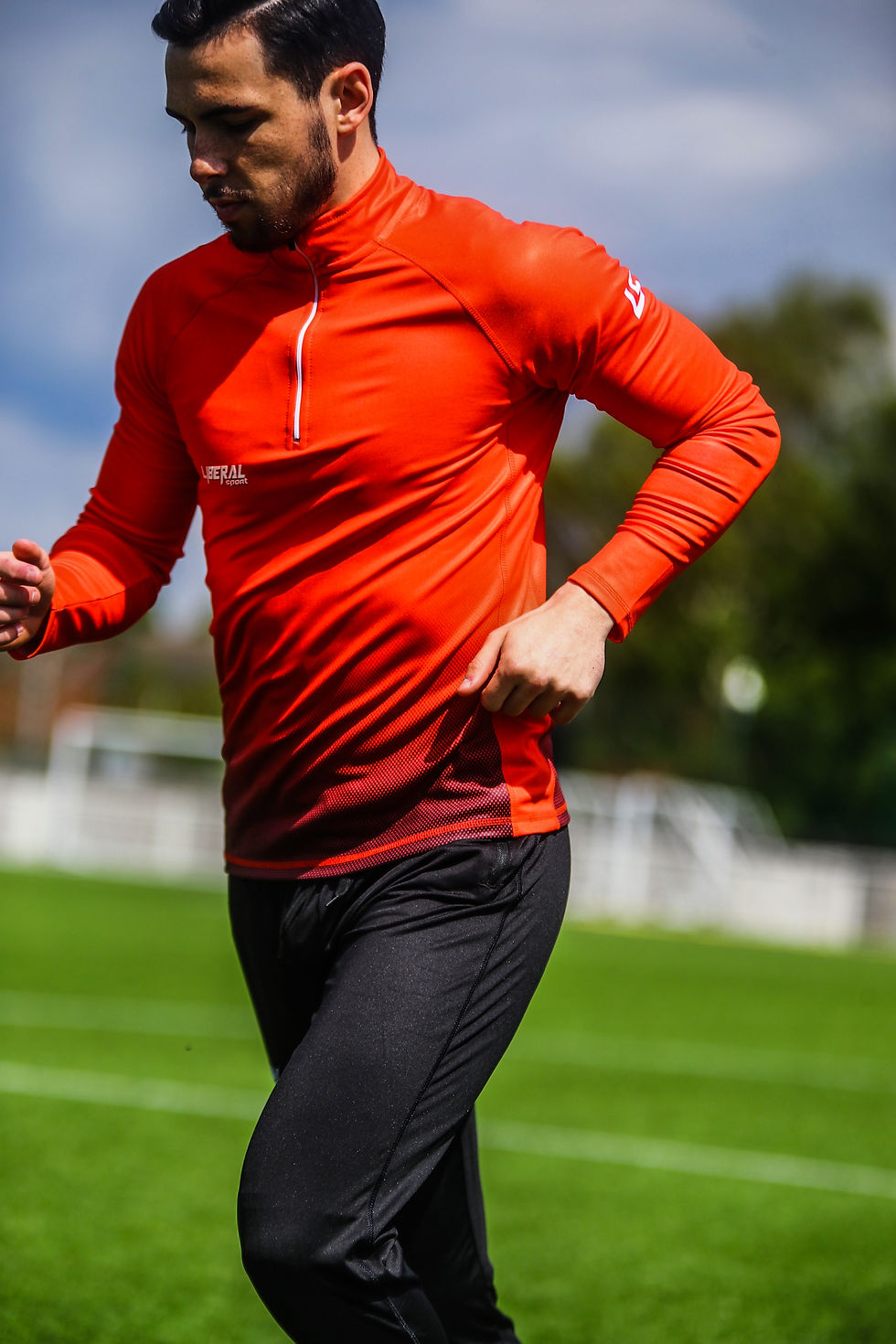 Thumbnail: PREMIUM QUARTER ZIP - ELECTRIC RED
