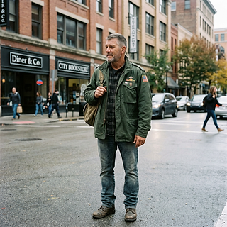Firefly_Gemini Flash_a veteran on his mid 50's in the street 143207.png