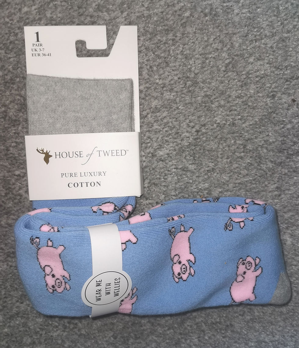 House of Tweed Cotton 'Wellie' Socks