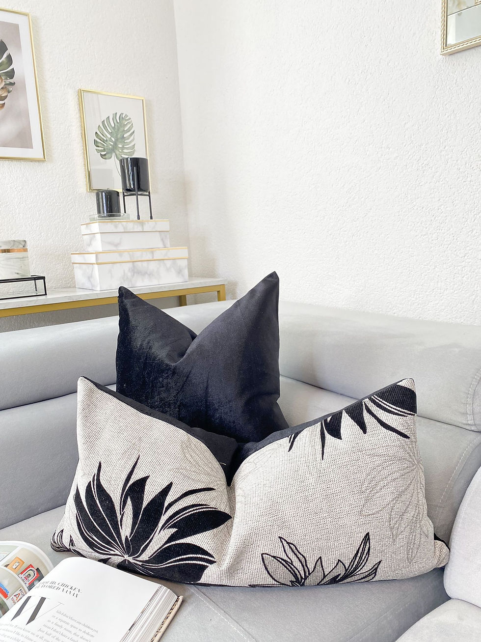 Miniaturbild: Luxury black| 45x45 cm