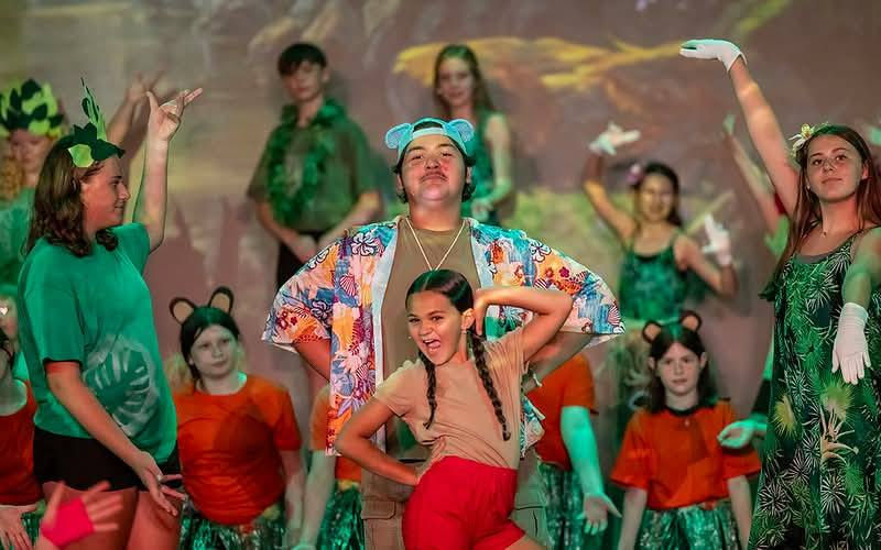 The Glove Theatre hosted a children's performance recently with over 100 youth taking the stage for a production of "Jungle Book KIDS."