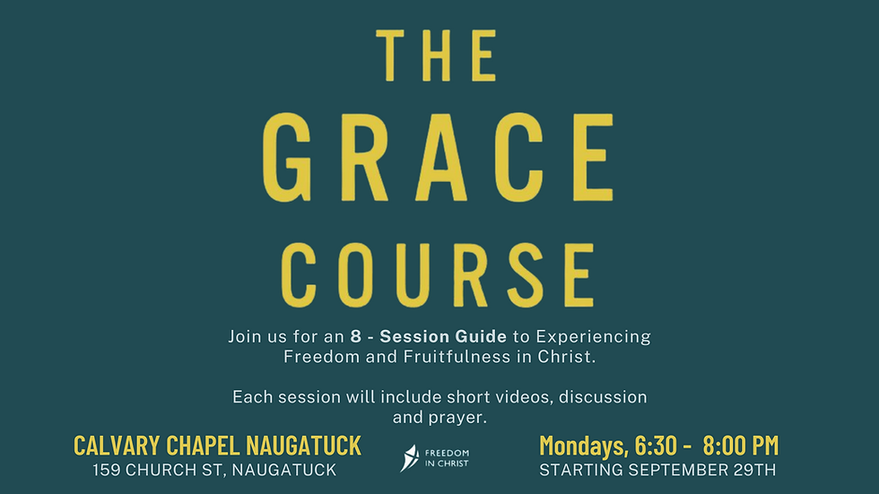 The Grace Course Small Group