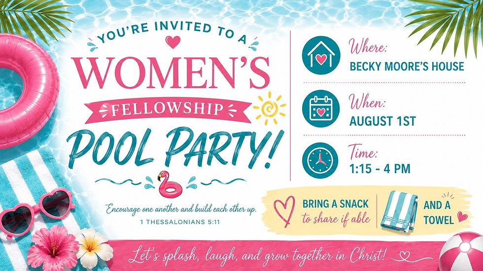 Women's Fellowship Pool Party