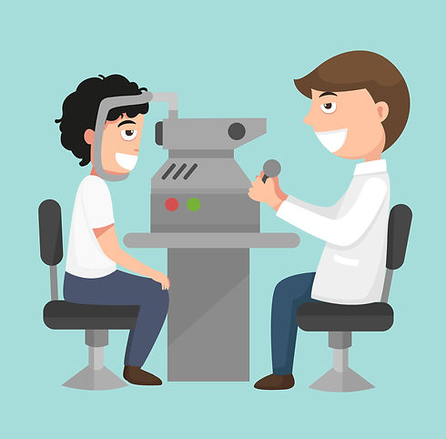 Image of visual field testing