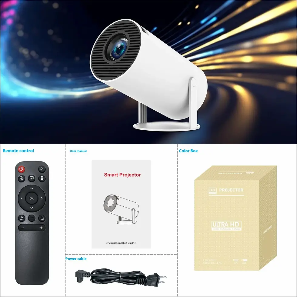 Miniatura: HY300 Pro Projector Home Theater Entertainment Portable Small Projector