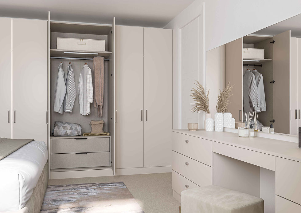 Plain slab matt finished Bedroom wardrobe door