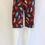Thumbnail: Burgundy Feather Pattern Casual Shorts