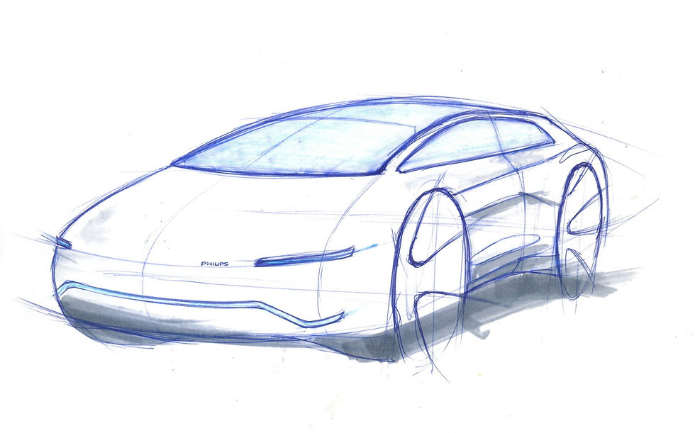 Philips Electric Car Sketch