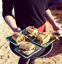 Steak and cheese sandwiches from Beacon Bread Company