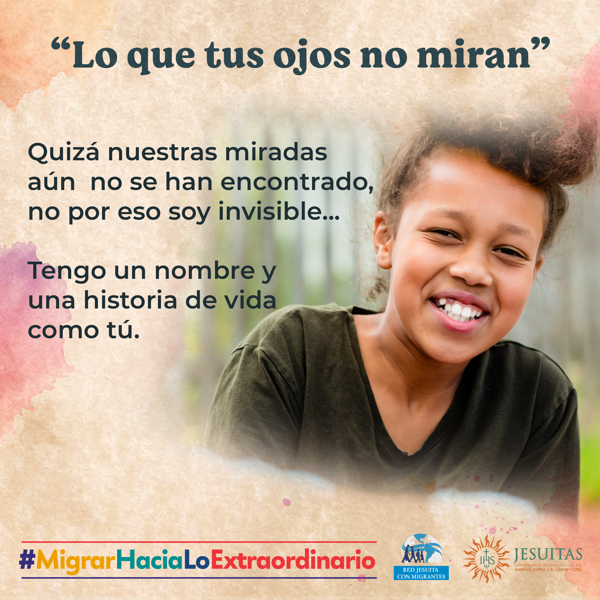 No queremos mantener un mundo de desigualdad, violencia y exclusión.